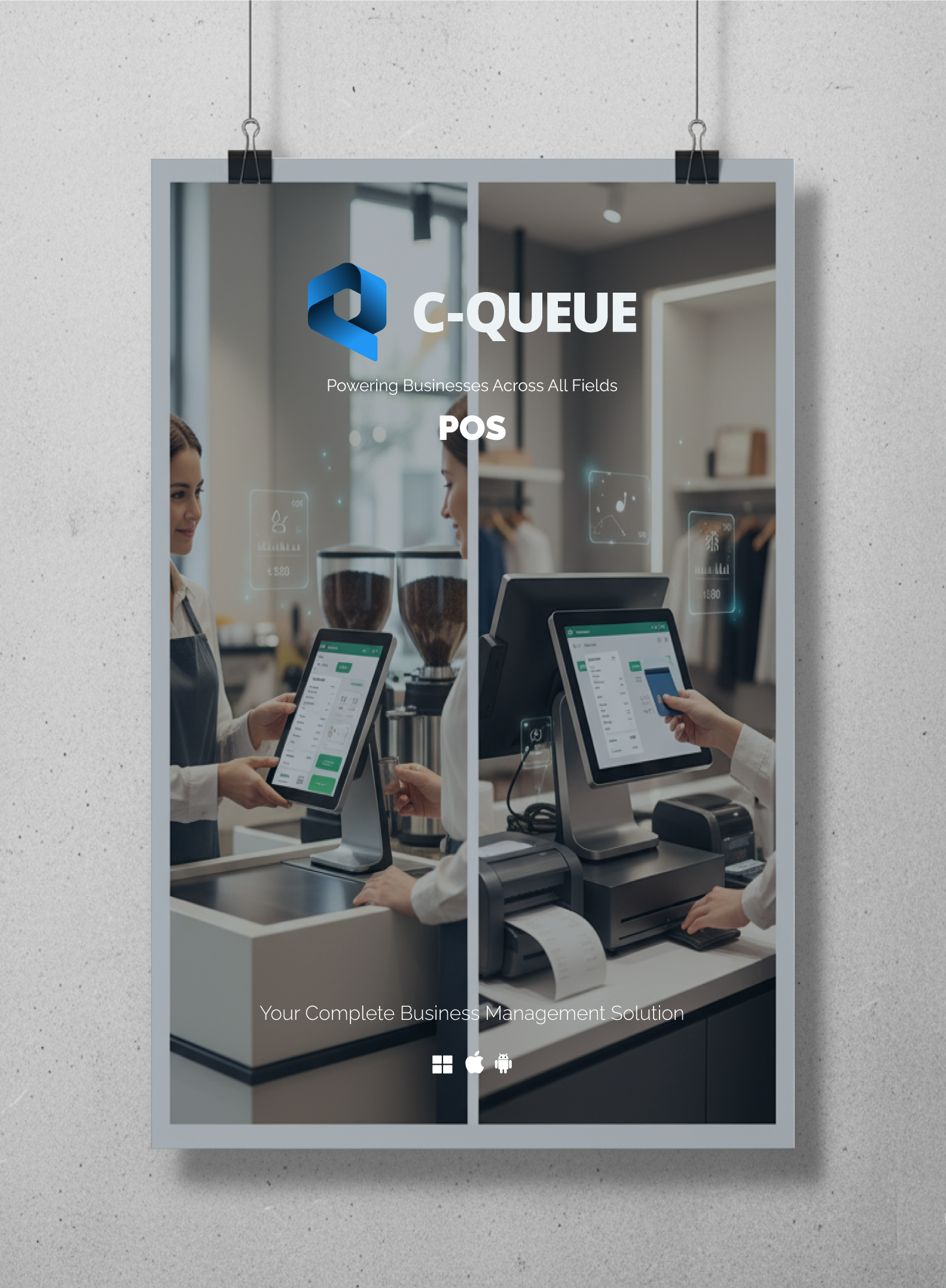 C-QUEUE POS Poster