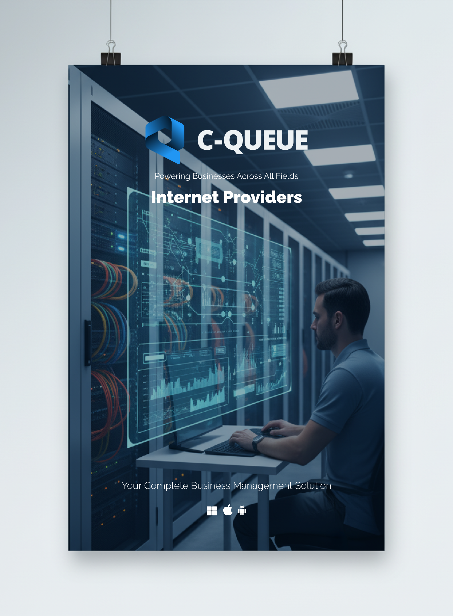 C-QUEUE Internet Providers Poster